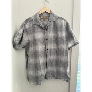 TOMMY BAHAMA Men's Plaid Button Front Shirt | Size Large